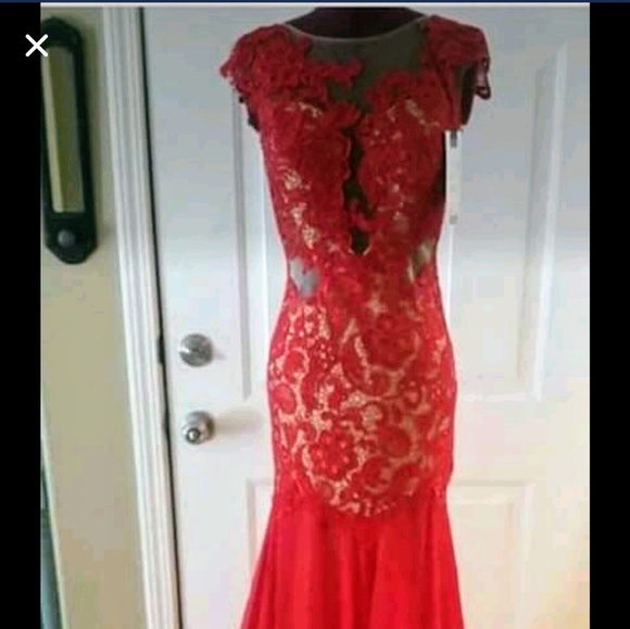 Red Prom Dress - Picture 4 of 4